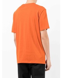 T-shirt à col rond imprimé orange Armani Exchange