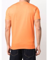 T-shirt à col rond imprimé orange DSQUARED2