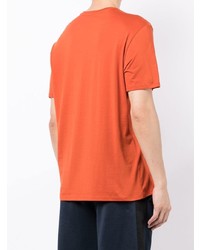 T-shirt à col rond imprimé orange Armani Exchange