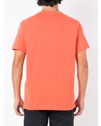 T-shirt à col rond imprimé orange OSKLEN