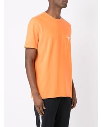 T-shirt à col rond imprimé orange OSKLEN