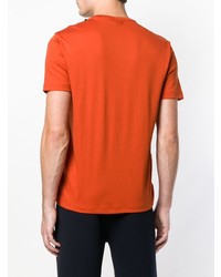 T-shirt à col rond imprimé orange Emporio Armani
