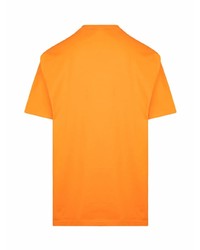 T-shirt à col rond imprimé orange Supreme