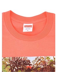 T-shirt à col rond imprimé orange Supreme