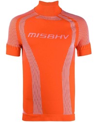 T-shirt à col rond imprimé orange Misbhv