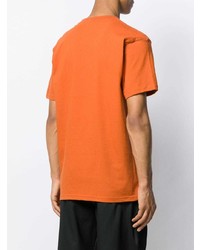 T-shirt à col rond imprimé orange Supreme