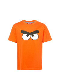 T-shirt à col rond imprimé orange Mostly Heard Rarely Seen 8-Bit