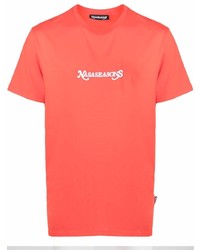 T-shirt à col rond imprimé orange Nasaseasons