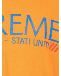 T-shirt à col rond imprimé orange Supreme