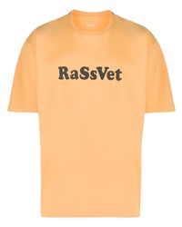 T-shirt à col rond imprimé orange PACCBET