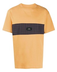 T-shirt à col rond imprimé orange PACCBET