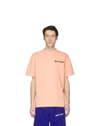 T-shirt à col rond imprimé orange Palm Angels
