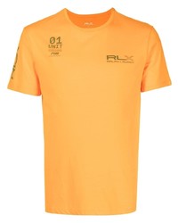 T-shirt à col rond imprimé orange Polo Ralph Lauren