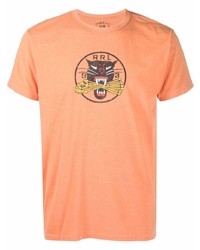 T-shirt à col rond imprimé orange Ralph Lauren RRL