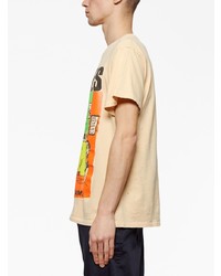 T-shirt à col rond imprimé orange MadeWorn