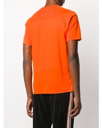 T-shirt à col rond imprimé orange Raeburn