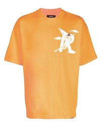 T-shirt à col rond imprimé orange Represent