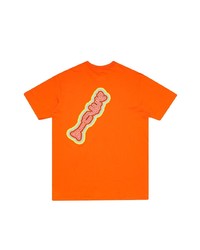 T-shirt à col rond imprimé orange Supreme