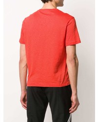 T-shirt à col rond imprimé orange Neil Barrett