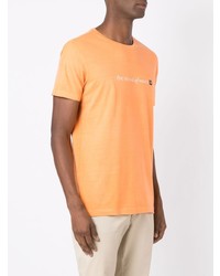 T-shirt à col rond imprimé orange OSKLEN