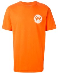 T-shirt à col rond imprimé orange Soulland