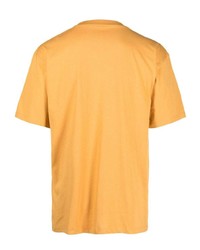 T-shirt à col rond imprimé orange PACCBET