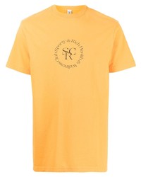 T-shirt à col rond imprimé orange Sporty & Rich