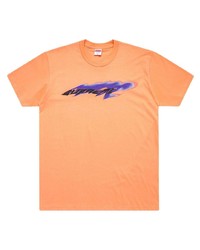 T-shirt à col rond imprimé orange Supreme