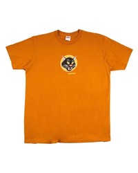 T-shirt à col rond imprimé orange Supreme