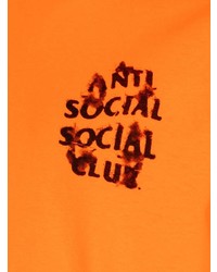 T-shirt à col rond imprimé orange Anti Social Social Club