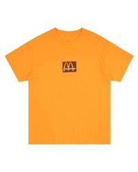T-shirt à col rond imprimé orange Travis Scott Astroworld