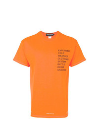 T-shirt à col rond imprimé orange United Standard