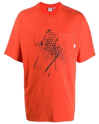 T-shirt à col rond imprimé orange Vans