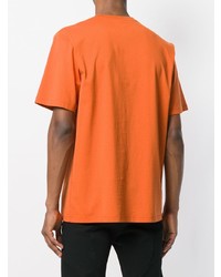 T-shirt à col rond imprimé orange Études