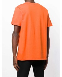 T-shirt à col rond imprimé orange Puma