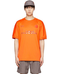 T-shirt à col rond imprimé orange Y-3