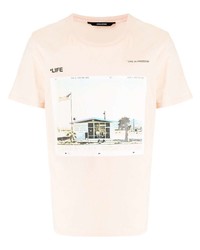T-shirt à col rond imprimé orange Zadig & Voltaire