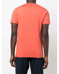 T-shirt à col rond imprimé orange PS Paul Smith