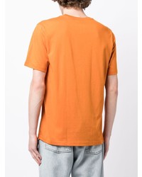 T-shirt à col rond imprimé orange PS Paul Smith