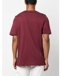 T-shirt à col rond imprimé pourpre foncé adidas