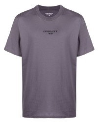 T-shirt à col rond imprimé pourpre Carhartt WIP