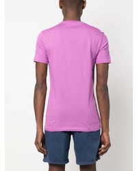 T-shirt à col rond imprimé pourpre Calvin Klein