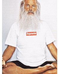 T-shirt à col rond imprimé pourpre Supreme