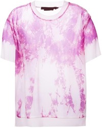 T-shirt à col rond imprimé rose Alexander Wang