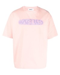 T-shirt à col rond imprimé rose Ambush