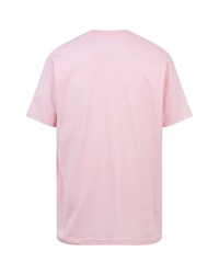 T-shirt à col rond imprimé rose Supreme