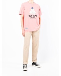 T-shirt à col rond imprimé rose Chocoolate