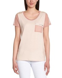 T-shirt à col rond imprimé rose Bel Air
