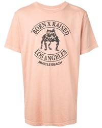 T-shirt à col rond imprimé rose BornxRaised