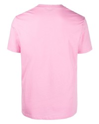 T-shirt à col rond imprimé rose Sandro